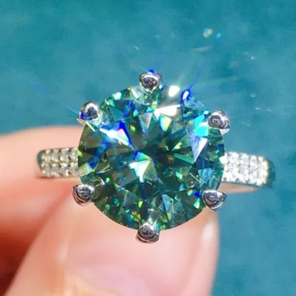 5CT Real Moissanite Diamond Ring - Picture 8 of 15